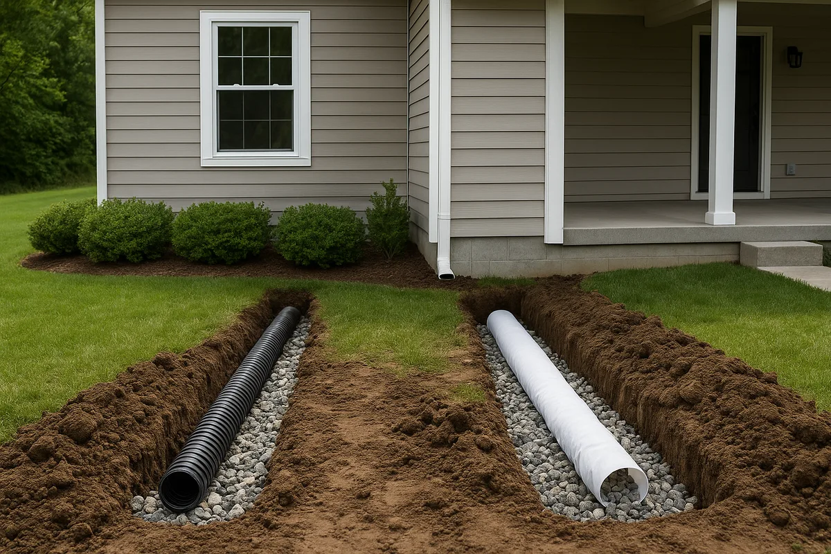 Curtain Drains vs. Footing Drains: What's the Difference?