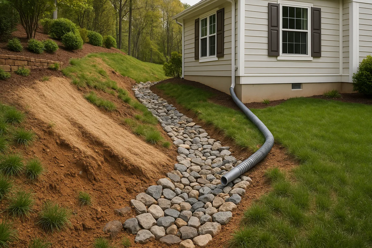 Hillside and Slope Drainage: Controlling Erosion and Runoff